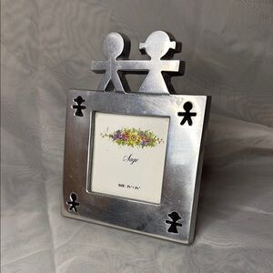 Metal Boy&Girl Picture Frame